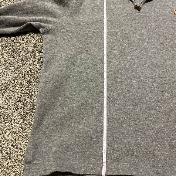Polo Ralph Lauren Gray Quarter-Zip Estate Rib Pullover - Picture 7 of 8